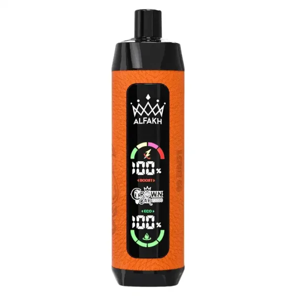 Al Fakher Crown Bar 20K (20000) Puffs 30ML E-liquid LCD Screen Leather Wrap 850mAh Type-C Battery Disposable Vape 36 AL FAKHER CROWN BAR 20K(20000) Puffs 30ML E-liquid LCD Screen Leather Wrap 850mAh Type-C Battery Disposable Vape