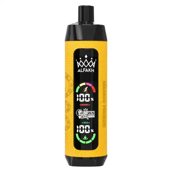 Al Fakher Crown Bar 20K (20000) Puffs 30ML E-liquid LCD Screen Leather Wrap 850mAh Type-C Battery Disposable Vape 38 AL FAKHER CROWN BAR 20K(20000) Puffs 30ML E-liquid LCD Screen Leather Wrap 850mAh Type-C Battery Disposable Vape
