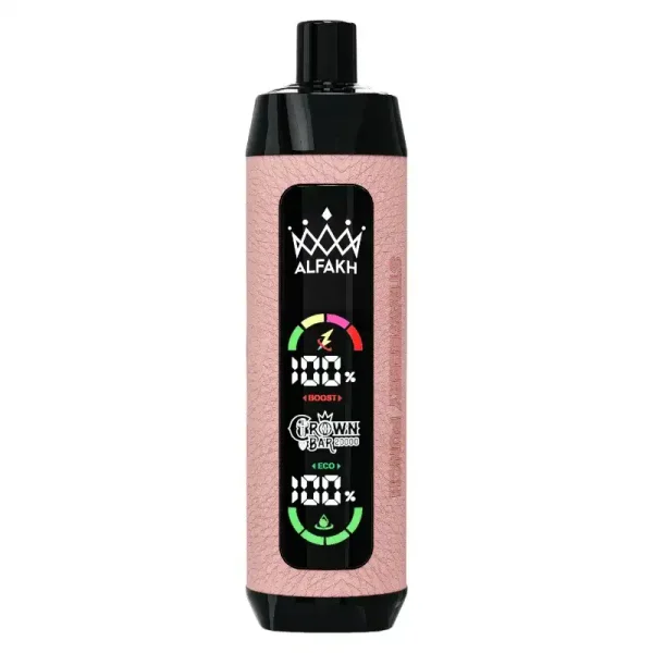 Al Fakher Crown Bar 20K (20000) Puffs 30ML E-liquid LCD Screen Leather Wrap 850mAh Type-C Battery Disposable Vape 40 AL FAKHER CROWN BAR 20K(20000) Puffs 30ML E-liquid LCD Screen Leather Wrap 850mAh Type-C Battery Disposable Vape