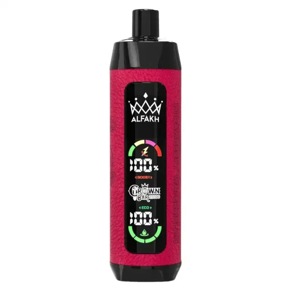 Al Fakher Crown Bar 20K (20000) Puffs 30ML E-liquid LCD Screen Leather Wrap 850mAh Type-C Battery Disposable Vape 41 AL FAKHER CROWN BAR 20K(20000) Puffs 30ML E-liquid LCD Screen Leather Wrap 850mAh Type-C Battery Disposable Vape