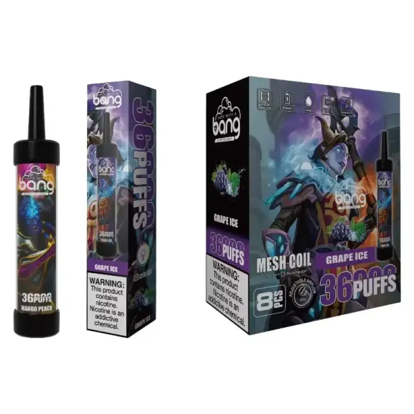 Bang 36K (36000) Puffs DTL LED Color Light 40ml E-liquid Type-C Charging 0% 2% 3% 5% Nicotine Disposable Vape Pen 10 Bang 36K (36000) Puffs DTL LED Color Light 40ml E-liquid Type-C Charging 0% 2% 3% 5% Nicotine Disposable Vape Pen vape-store.cn