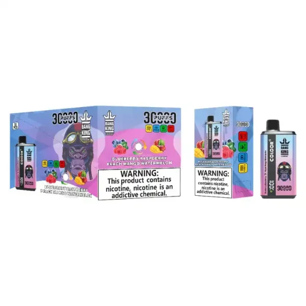 Bang King 30K (30000) Puffs New Double Flavor 0% 2% 3% 5% Nicotine LED Digital Display 36ml E-liquid Disposable Vape 34 Bang King 30K(30000) Puffs New Double Flavor 0% 2% 3% 5% Nicotine LED Digital Display 36ml E-liquid Disposable Vape
