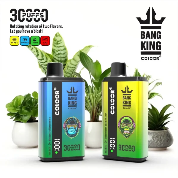 Bang King 30K (30000) Puffs New Double Flavor 0% 2% 3% 5% Nicotine LED Digital Display 36ml E-liquid Disposable Vape 29 Bang King 30K(30000) Puffs New Double Flavor 0% 2% 3% 5% Nicotine LED Digital Display 36ml E-liquid Disposable Vape