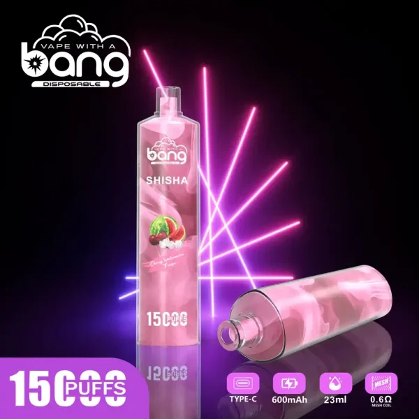 Bang SHISHA 15K (15000) Puffs 0% 2% 3% 5% Nicotine 600mAh Battery 23ml Oil Disposable Vape Pen 1 Bang SHISHA 15K (15000) Puffs 0% 2% 3% 5% Nicotine 600mAh Battery 23ml Oil Disposable Vape Pen vape-store.cn