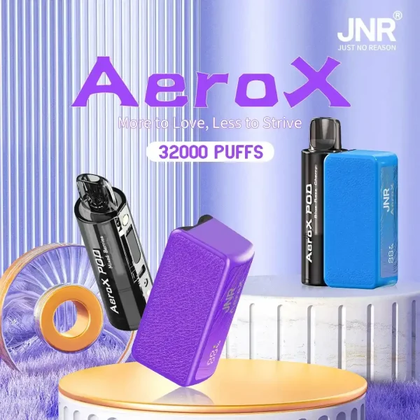 JNR Areo X 32K (32000) Puffs Magnetic Refill Smart Screen 2% 5% Nicotine 850mAh Battery Disposable Vape 23 JNR Areo X 32K (32000) Puffs Magnetic Refill Smart Screen 2% 5% Nicotine 850mAh Battery Disposable Vape – The Ultimate Refillable Disposable Vape