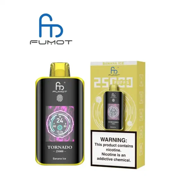 RandM Fumot Tornado 25K (25000) Puffs 3D Curved Screen 2% 5% Nicotine 700mAh Rechargeable Battery Touch Switch Disposable Vape 52 RandM Fumot Tornado 25K (25000) Puffs 3D Curved Screen 2% 5% Nicotine 700mAh Rechargeable Battery  Touch Switch Disposable Vape