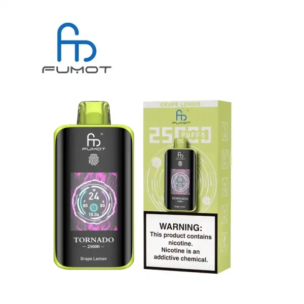 RandM Fumot Tornado 25K (25000) Puffs 3D Curved Screen 2% 5% Nicotine 700mAh Rechargeable Battery Touch Switch Disposable Vape 61 RandM Fumot Tornado 25K (25000) Puffs 3D Curved Screen 2% 5% Nicotine 700mAh Rechargeable Battery  Touch Switch Disposable Vape