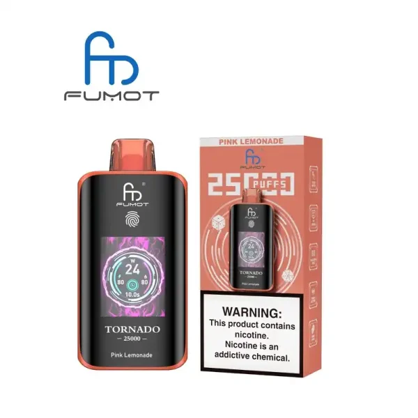 RandM Fumot Tornado 25K (25000) Puffs 3D Curved Screen 2% 5% Nicotine 700mAh Rechargeable Battery Touch Switch Disposable Vape 68 RandM Fumot Tornado 25K (25000) Puffs 3D Curved Screen 2% 5% Nicotine 700mAh Rechargeable Battery  Touch Switch Disposable Vape