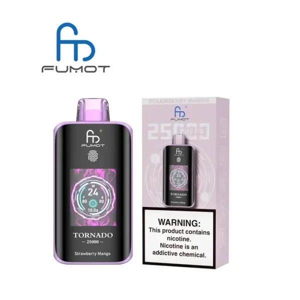 RandM Fumot Tornado 25K (25000) Puffs 3D Curved Screen 2% 5% Nicotine 700mAh Rechargeable Battery Touch Switch Disposable Vape 70 RandM Fumot Tornado 25K (25000) Puffs 3D Curved Screen 2% 5% Nicotine 700mAh Rechargeable Battery  Touch Switch Disposable Vape