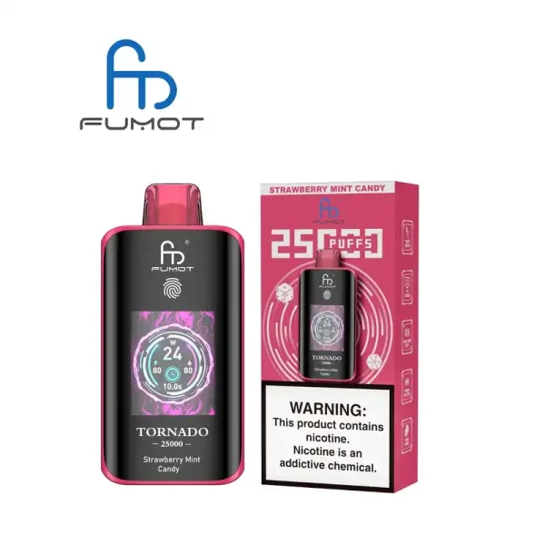 RandM Fumot Tornado 25K (25000) Puffs 3D Curved Screen 2% 5% Nicotine 700mAh Rechargeable Battery Touch Switch Disposable Vape 71 RandM Fumot Tornado 25K (25000) Puffs 3D Curved Screen 2% 5% Nicotine 700mAh Rechargeable Battery  Touch Switch Disposable Vape