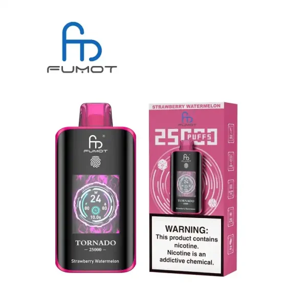 RandM Fumot Tornado 25K (25000) Puffs 3D Curved Screen 2% 5% Nicotine 700mAh Rechargeable Battery Touch Switch Disposable Vape 72 RandM Fumot Tornado 25K (25000) Puffs 3D Curved Screen 2% 5% Nicotine 700mAh Rechargeable Battery  Touch Switch Disposable Vape