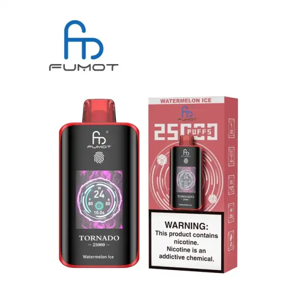 RandM Fumot Tornado 25K (25000) Puffs 3D Curved Screen 2% 5% Nicotine 700mAh Rechargeable Battery Touch Switch Disposable Vape 74 RandM Fumot Tornado 25K (25000) Puffs 3D Curved Screen 2% 5% Nicotine 700mAh Rechargeable Battery  Touch Switch Disposable Vape