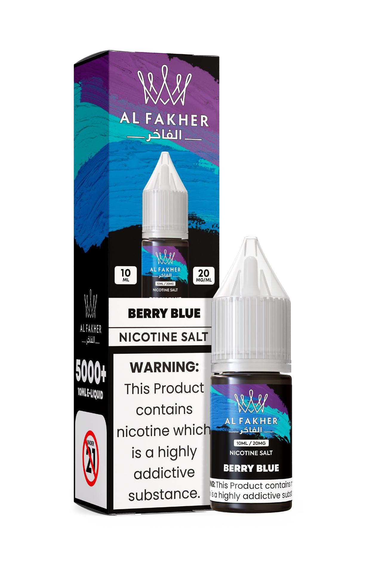 vape-store.cn Berry Blue 20MG Strengths 10ML 5000+ Nic Salt E-LIQUIDS by Al Fakher