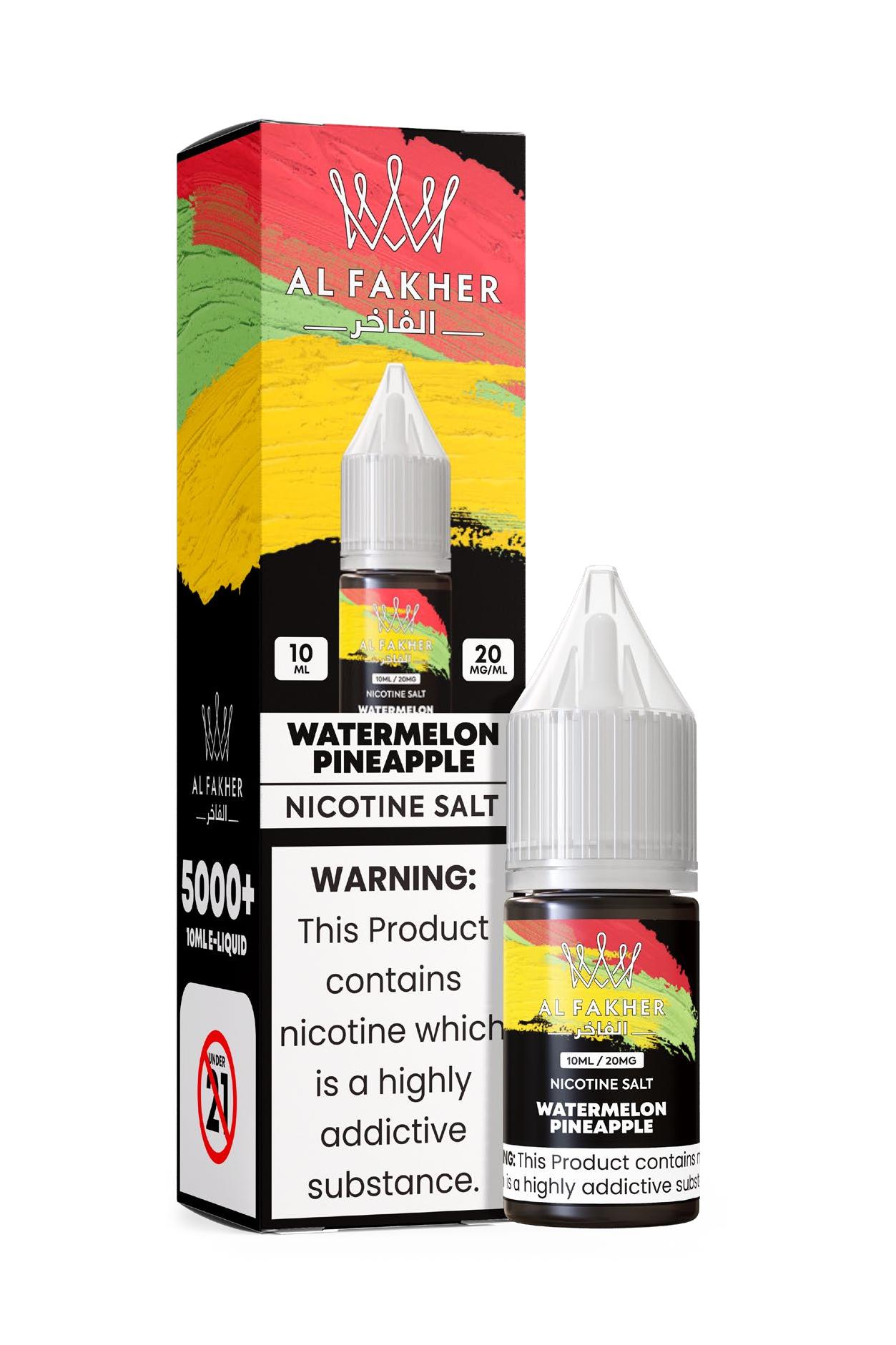 vape-store.cn Watermelon Pineapple 20MG Strengths 10ML 5000+ Nic Salt E-LIQUIDS by Al Fakher