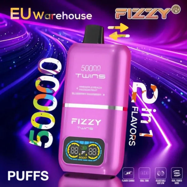 vape-store.cn FIZZY TWINS 50K: Double the Flavor! Double the Vapor! Double the Thrills! The Ultimate Disposable Vape Experience!